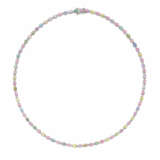 Fancy Sapphire Diamond-Necklace - photo 1