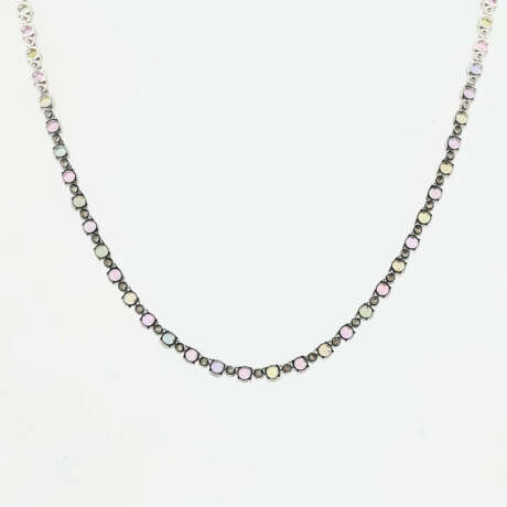 Fancy Sapphire Diamond-Necklace - photo 2