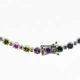 Fancy Sapphire Diamond-Necklace - photo 3