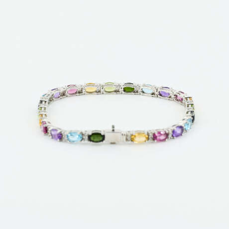 Fancy-Gemstone-Diamond-Bracelet - photo 3