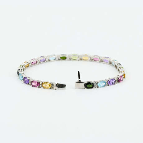Fancy-Gemstone-Diamond-Bracelet - photo 5