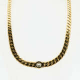 Solitaire Curb Chain Necklace - фото 2