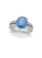 Sri Lanka Sapphire-Diamond-Ring