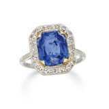 Sri Lanka Sapphire-Diamond-Ring - фото 1