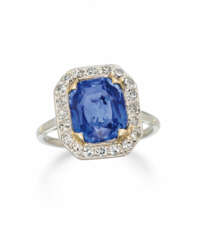 Sri Lanka Sapphire-Diamond-Ring