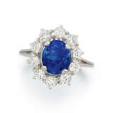 Sri Lanka Sapphire-Diamond-Ring - photo 1