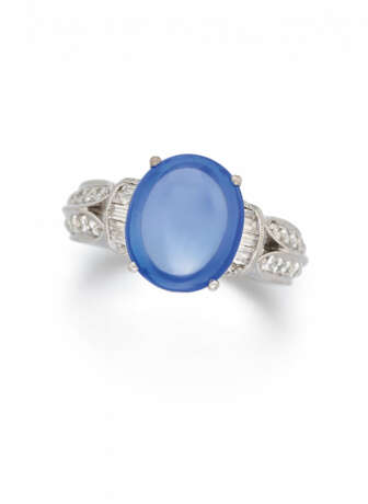 Sri Lanka Sapphire-Diamond-Ring - photo 1 Sri Lanka Sapphire-Diamond-Ring - photo 1