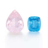 Two Loose Gemstones: Morganite and Topaz - photo 1