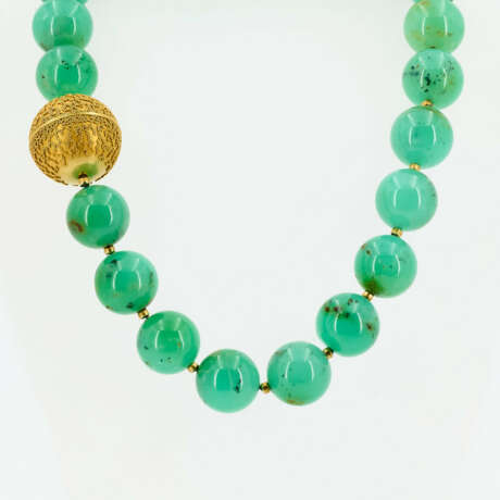 Chrysoprase Bead-Necklace - photo 2 Chrysoprase Bead-Necklace - photo 2