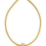 Cord-Necklace with Diamond-Pendant - photo 1