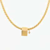 Cord-Necklace with Diamond-Pendant - photo 2