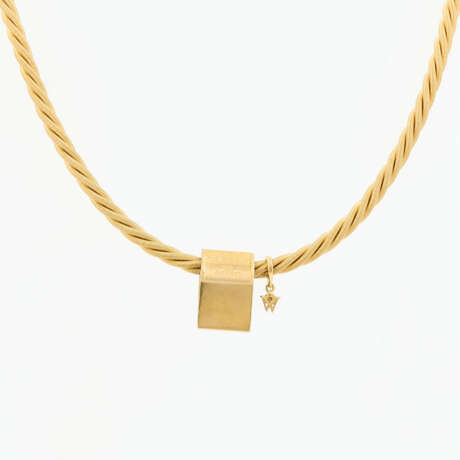 Cord-Necklace with Diamond-Pendant - photo 2