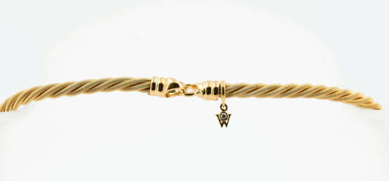 Cord-Necklace with Diamond-Pendant - photo 3