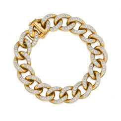 Diamond-Curb Chain Bracelet