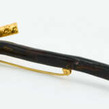 Black Coral-Gold-Brooch 'Arrow' - photo 4