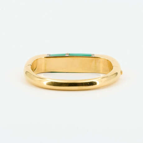 Chrysoprase-Diamond-Bangle - фото 3 Chrysoprase-Diamond-Bangle - фото 3