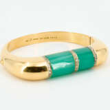 Chrysoprase-Diamond-Bangle - фото 6