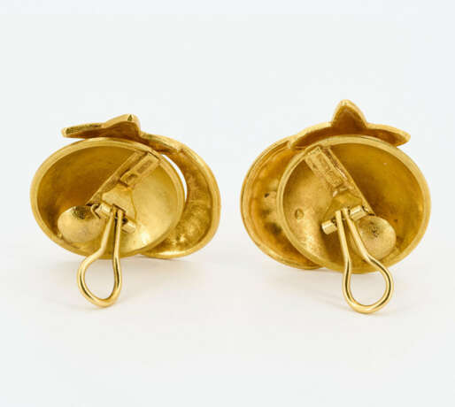 Sun, Moon and Star Gold-Ear-Clip-Ons - photo 4