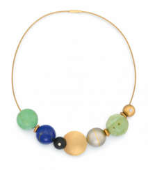 Variable-Gemstone Ball-Choker