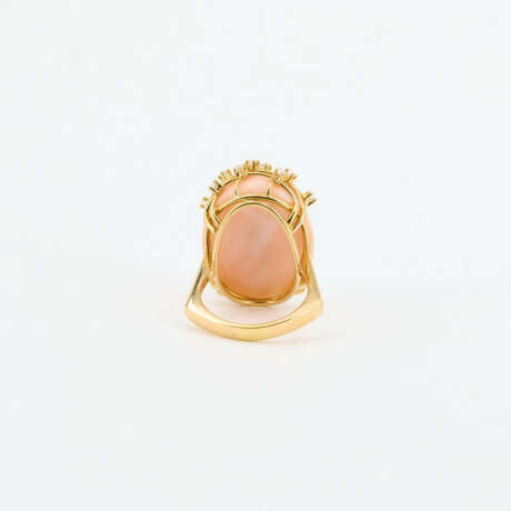 Angel Skin Coral-Diamond-Ring and Brooch - photo 3 Angel Skin Coral-Diamond-Ring and Brooch - photo 3