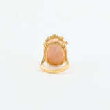 Angel Skin Coral-Diamond-Ring and Brooch - photo 3