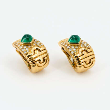 Emerald-Diamond-Ear-Clip-Ons - фото 3