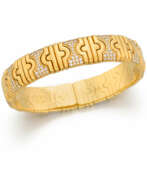 Bulgari. Diamond-Gold-Bangle