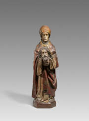 French School. Saint Cuthbert with the Head of Saint Oswald
