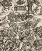 Gravure sur bois. Albrecht Dürer. The Angel Fight Gravure sur bois. Albrecht Dürer. The Angel Fight