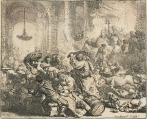 Rembrandt van Rijn. Christ Expels the Merchants from the Temple