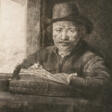 Rembrandt van Rijn. Self-Portrait at the Window, Drawing - Jetzt bei der Auktion