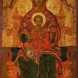 Griechischer Ikonenmaler. Enthroned Mother of God with the Christ Child - Сейчас на аукционе