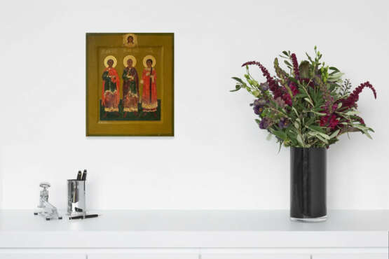 Russischer Ikonenmaler. The Three Saints Gurias, Samanos and Abibo of Edessa - photo 4 Russischer Ikonenmaler. The Three Saints Gurias, Samanos and Abibo of Edessa - photo 4