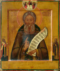 Russischer Ikonenmaler. Saint Sergius of Radonezh