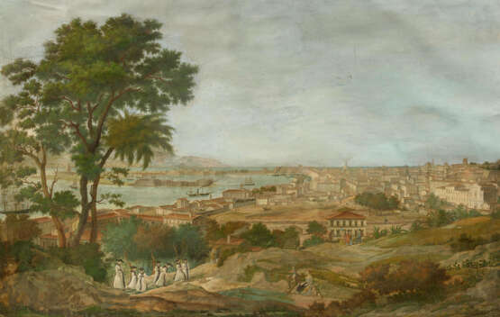 Francesco Zerilli. View of the Haven and the City of Messina - photo 1