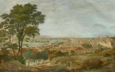 Francesco Zerilli. View of the Haven and the City of Messina