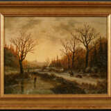 Johann Bernhard Klombeck. Winter Forest Landscape at Dusk - photo 2