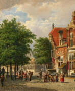 Willem Koekkoek. Willem Koekkoek. On the Church Square in a Small Dutch Town