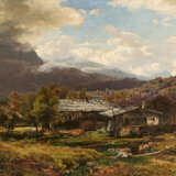 Wilhelm Riedel. Mountain Landscape with Looming Thunderstorm - photo 1