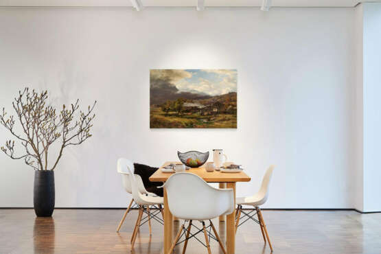 Wilhelm Riedel. Mountain Landscape with Looming Thunderstorm - photo 4