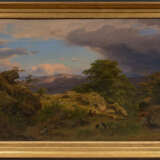 Cäsar Metz. Large Rhine Landscape with View of the Rheinfels Ruins over St. Goar - photo 2