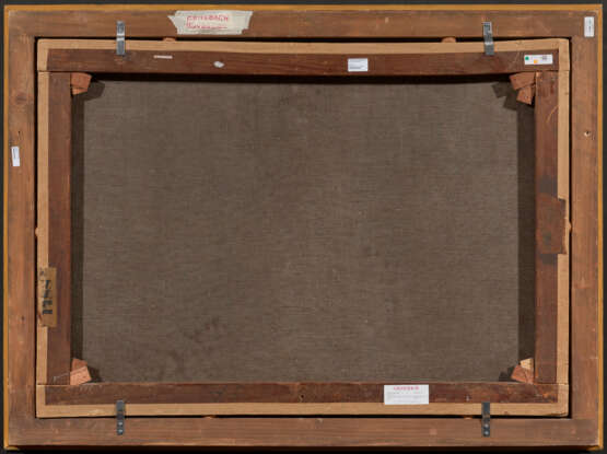 Cäsar Metz. Large Rhine Landscape with View of the Rheinfels Ruins over St. Goar - photo 3