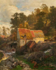 Andreas Achenbach. Mill in Mountain Valley