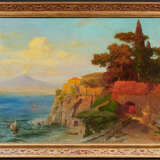 Theodor Groll. The Bay of Naples with Smoking Vesuvius in the Background - photo 2