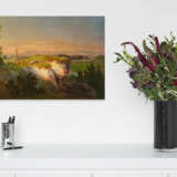 Monogrammist F.K.. Shepherd with his Herd in Evening Light - photo 4