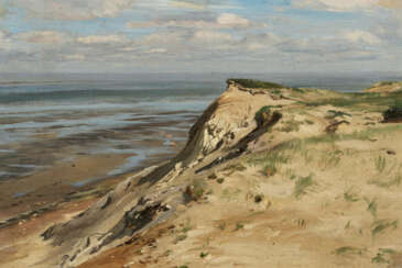 Eugène Gustav Dücker. Dunes on the Wadden Sea
