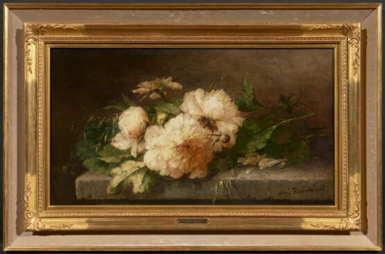 Margaretha Roosenboom. Still Life with Peonies on a Stone Slab - photo 2