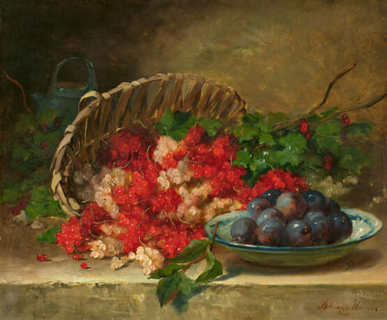 Adriana Haanen. Still life with Currants and Plums - photo 1 Adriana Haanen. Still life with Currants and Plums - photo 1