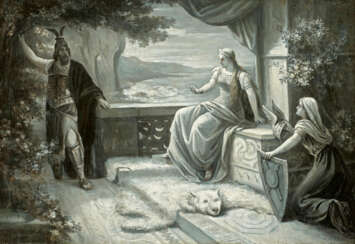 Ferdinand Leeke. Odin and Frigga