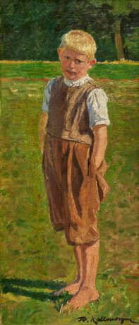 Friedrich Kallmorgen. Portrait of a Barefooted Boy - photo 1